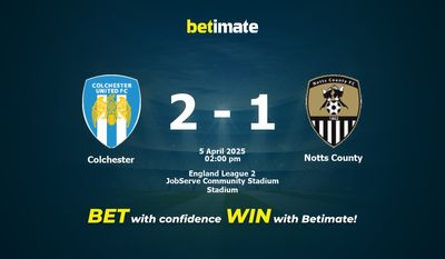 Colchester vs Notts County Prediction, Odds & Betting Tips 04/05/2025