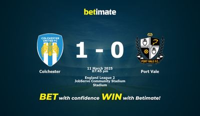 Colchester vs Port Vale Prediction, Odds & Betting Tips 03/11/2025