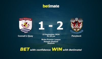 Connah's Quay vs Penybont Prediction, Odds & Betting Tips 09/15/2024
