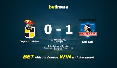 Prognóstico, Odds e Dicas de Apostas Coquimbo Unido x Colo Colo 08/12/2023