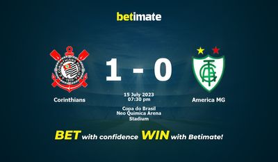 Corinthians vs America MG Prediction, Odds & Betting Tips 07/15/2023