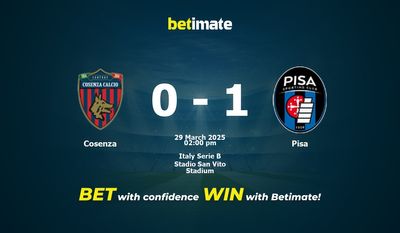 Cosenza vs Pisa Prediction, Odds & Betting Tips 03/29/2025