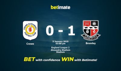 Pronostici, quote e suggerimenti per le scommesse Crewe vs Bromley 01/05/2025