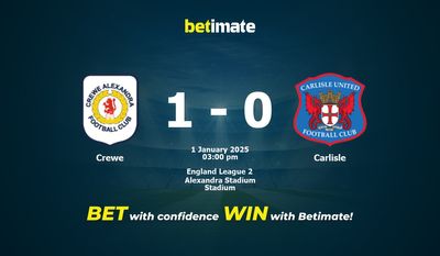 Crewe vs Carlisle Prediction, Odds & Betting Tips 01/01/2025