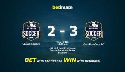 Crown Legacy vs Carolina Core FC Prediction, Odds & Betting Tips 07/09/2025