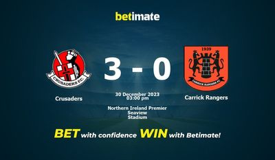 Crusaders vs Carrick Rangers التوقعات، الصعاب ونصائح الرهان 30/12/2023