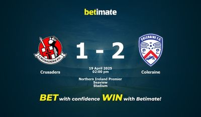 Crusaders vs Coleraine Prediction, Odds & Betting Tips 04/19/2025