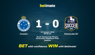 Cruzeiro vs Democrata GV Prediction, Odds & Betting Tips 01/22/2026