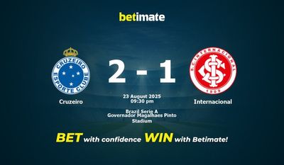 Cruzeiro vs Internacional Prediction, Odds & Betting Tips 08/23/2025