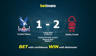 Crystal Palace vs Nottm Forest Prediction, Odds & Betting Tips 05/05/2025