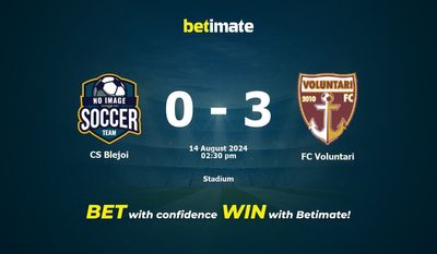 CS Blejoi vs FC Voluntari Prediction, Odds & Betting Tips 08/14/2024