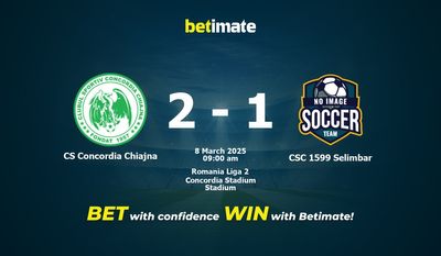 CS Concordia Chiajna vs CSC 1599 Selimbar Prediction, Odds & Betting Tips 03/08/2025