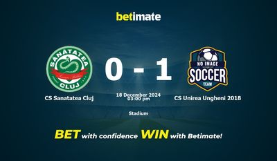 Predicción, cuotas y consejos de apuestas CS Sanatatea Cluj vs CS Unirea Ungheni 2018 18/12/2024