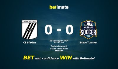 CS Sfaxien vs Stade Tunisien Prediction, Odds & Betting Tips 12/26/2024
