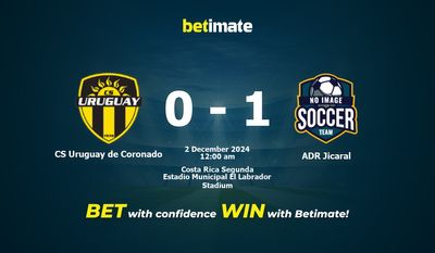 CS Uruguay de Coronado vs ADR Jicaral Prediction, Odds & Betting Tips 12/02/2024