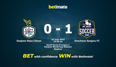Daejeon Hana Citizen vs Gimcheon Sangmu FC Prediction, Odds & Betting Tips 06/18/2025