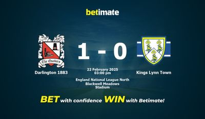 Darlington 1883 vs Kings Lynn Town Pronostic, cotes et conseils de paris 22/02/2025