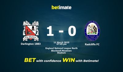 Darlington 1883 vs Radcliffe FC Prediction, Odds & Betting Tips 03/11/2025