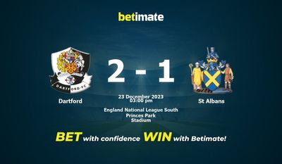 Dartford vs St Albans التوقعات، الاحتمالات ونصائح الرهان 23/12/2023