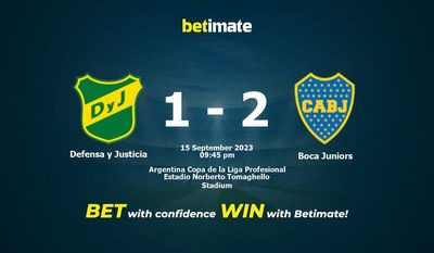 Defensa y Justicia vs Boca Juniors Prediction, Odds & Betting Tips 09/15/2023