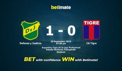 Defensa y Justicia vs CA Tigre Prediction, Odds & Betting Tips 09/20/2023
