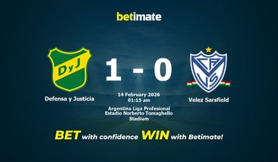 Defensa y Justicia vs Velez Sarsfield Prediction, Odds & Betting Tips 02/14/2026