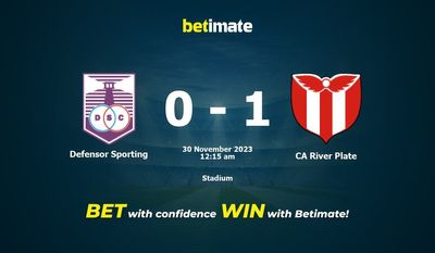 Defensor Sporting vs CA River Plate Prediction, Odds & Betting Tips 11/30/2023