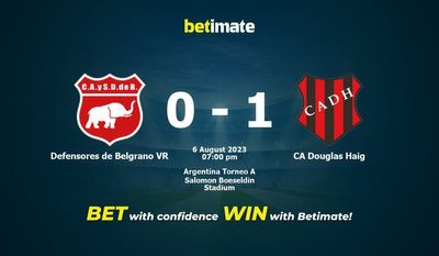 Defensores de Belgrano VR vs CA Douglas Haig Prediction, Odds & Betting Tips 08/06/2023