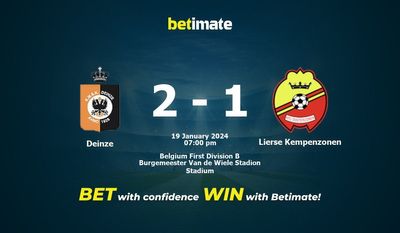 Deinze বনাম Lierse কেম্পেনজোনেন ভবিষ্যদ্বাণী, প্রতিকূলতা এবং বাজির টিপস 01/19/2024