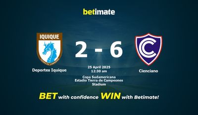 Deportes Iquique vs Cienciano Prediction, Odds & Betting Tips 04/25/2025
