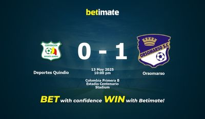 Deportes Quindio vs Orsomarso Prediction, Odds & Betting Tips 05/13/2025