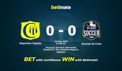 Deportivo Capiata vs Guarani de Fram Prediction, Odds & Betting Tips 05/14/2025
