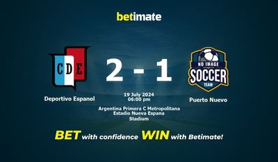 Deportivo Espanol vs Puerto Nuevo Prediction, Odds & Betting Tips 07/19/2024