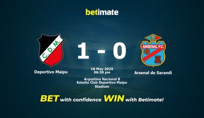 Deportivo Maipu vs Arsenal de Sarandi Prediction, Odds & Betting Tips 05/18/2025