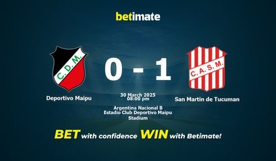 Deportivo Maipu vs San Martin de Tucuman Prediction, Odds & Betting Tips 03/30/2025