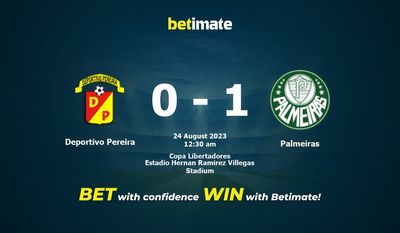 Deportivo Pereira vs Palmeiras Prediction, Odds & Betting Tips 08/24/2023