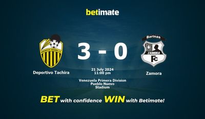 Deportivo Tachira vs Zamora Prediction, Odds & Betting Tips 07/21/2024