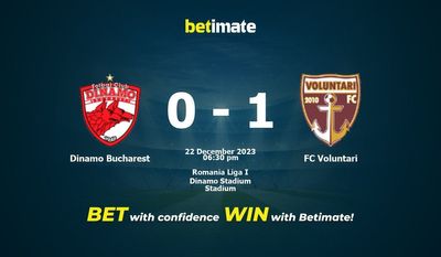 Dinamo Bucharest vs FC Voluntari التوقعات، الصعاب ونصائح الرهان 22/12/2023