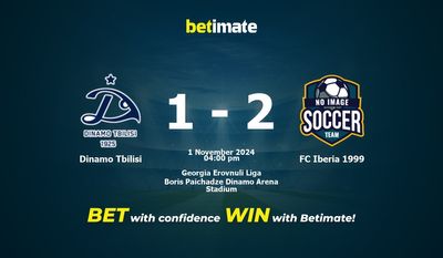 Pronostic Dinamo Tbilissi vs FC Iberia 1999, cotes et conseils de paris 01/11/2024