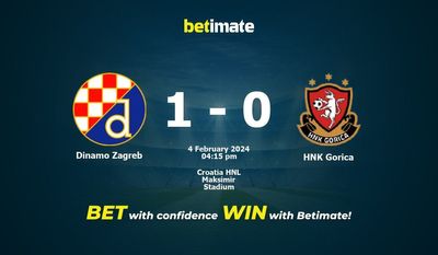 دينامو زغرب vs HNK Gorica التوقعات، الصعاب ونصائح الرهان 04/02/2024