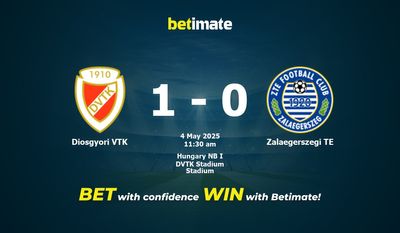 Diosgyori VTK vs Zalaegerszegi TE Prediction, Odds & Betting Tips 05/04/2025