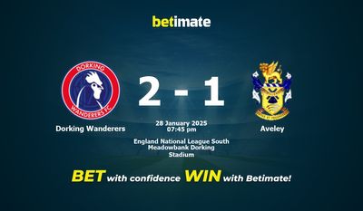 Pronostic Dorking Wanderers vs Aveley, cotes et conseils de paris 28/01/2025