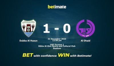 دبا الحصن vs الذيد التوقعات، الاحتمالات ونصائح الرهان 31/12/2023