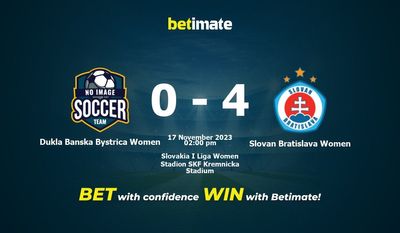 Dukla Banska Bystrica Women vs Slovan Bratislava Women Prediction, Odds & Betting Tips 11/17/2023