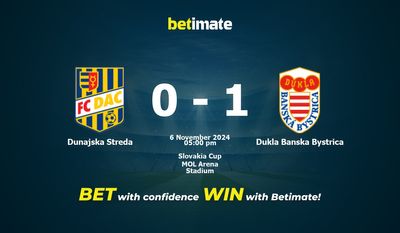 Dunajska Streda vs Dukla Banska Bystrica Pronostici, quote e consigli di scommessa 06/11/2024