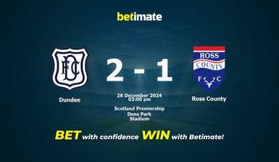 Dundee vs Ross County Prediction, Odds & Betting Tips 12/26/2024