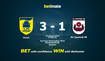 Duren vs SV Lippstadt 08 Prediction, Odds & Betting Tips 03/16/2024