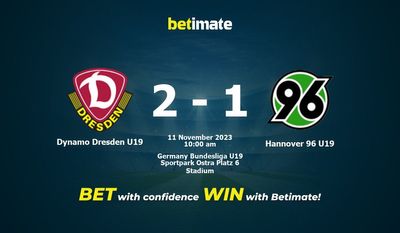 Dynamo Dresden U19 vs Hannover 96 U19 Prediction, Odds & Betting Tips 11/11/2023