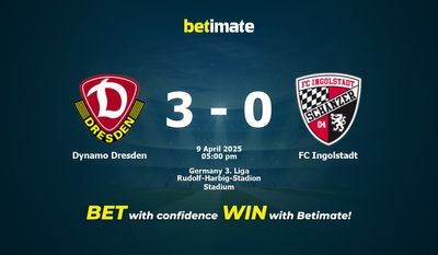 Dynamo Dresden vs FC Ingolstadt Prediction, Odds & Betting Tips 04/09/2025