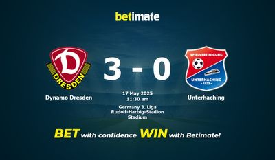 Dynamo Dresden vs Unterhaching Prediction, Odds & Betting Tips 05/17/2025